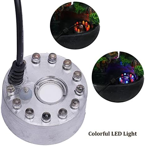 TFCFL Desktop Fountain Waterfall with Rockery and LED Lights