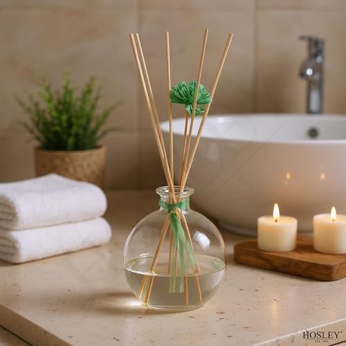 Hosley 4-Piece Glass Diffuser Set with Reeds