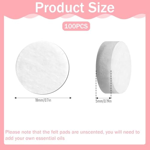 Car Aromatherapy Refill Felt Pads 100 Pcs