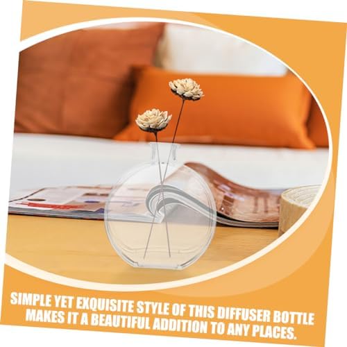 PRETYZOOM 5set Glass Diffuser Bottle with Gold Stopper