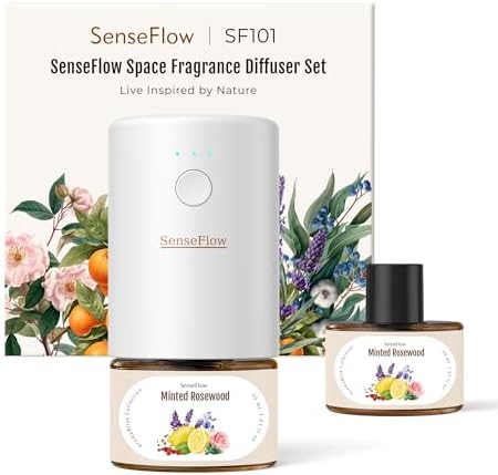 SF101 Waterless Ultrasonic Essential Oil Diffuser - Minted Rosewood