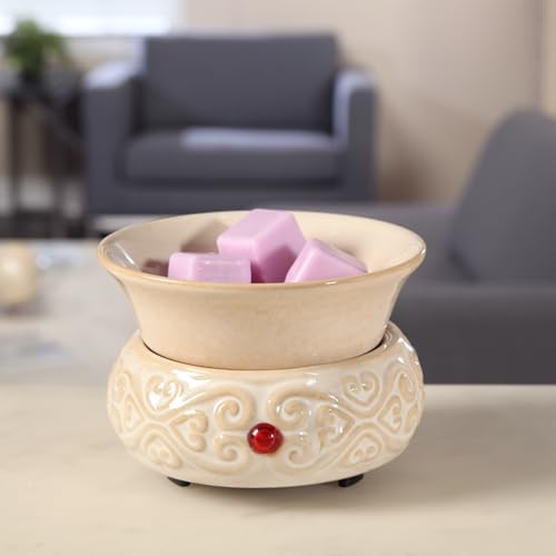 Hosley Cream Ceramic Electric Warmer