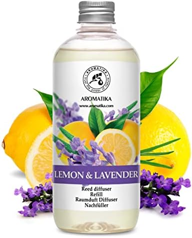 AROMATIKA Lemon Lavender Reed Diffuser Refill 17 Fl Oz