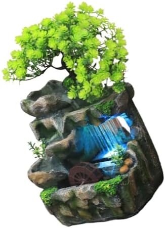 LIFKOME Tabletop Fountain Waterfall Indoor Decor
