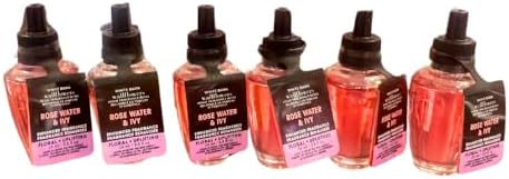 Bath Body Works Rose Water Ivy Wallflowers Refill 6-Pack