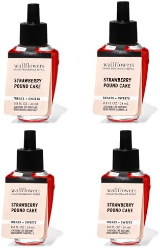 Bath Body Works Wallflowers Refills 4-Pack Strawberry Pound Cake