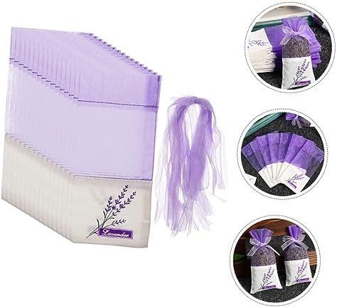 MAGICLULU 50pcs Cotton Lavender Sachet Bags for Home and Car