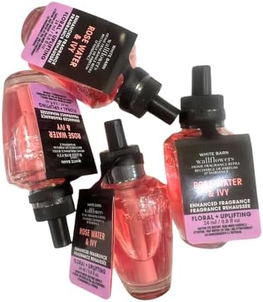 Bath Body Works Rose Water Ivy Wallflowers Refill 4-Pack