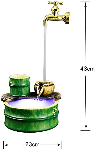 Relaxation Tabletop Fountain with LED Lights and Humidifier