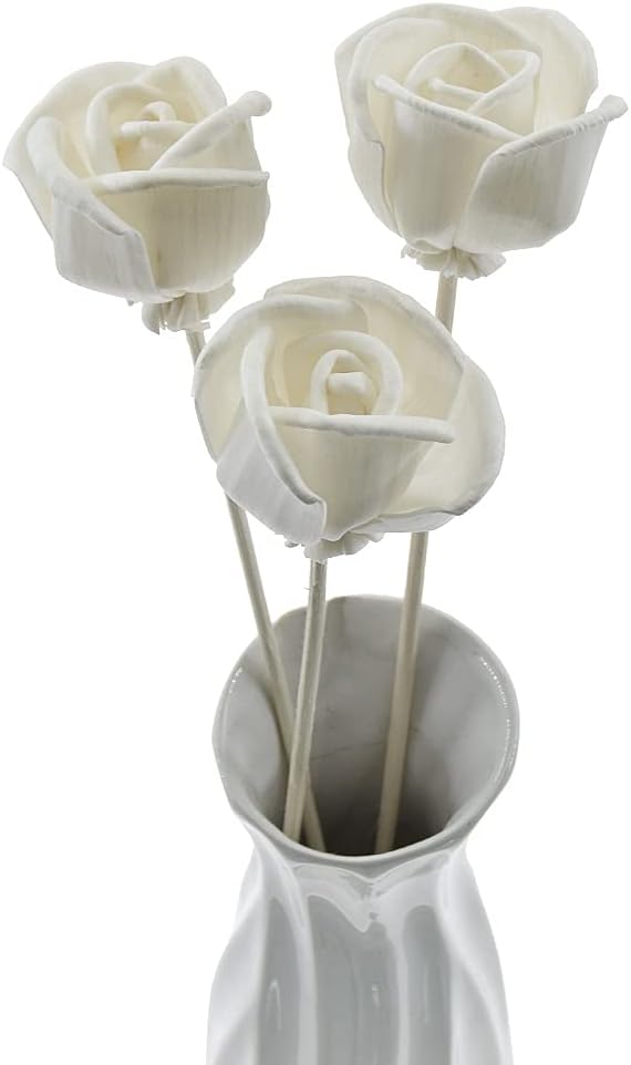 5 Pack Rattan Rose Diffuser Sticks for Home Fragrance