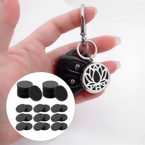 IMIKEYA 100pcs Essential Oil Diffuser Pads for Necklace and Car