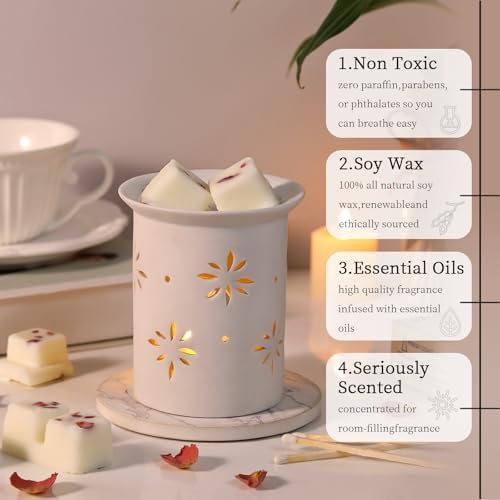 LETINE Wax Melts 10oz 4 Pack Rose Scented