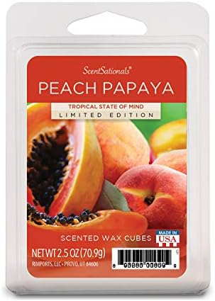 Scentsationals Peach Papaya Scented Wax Cubes 25 OZ