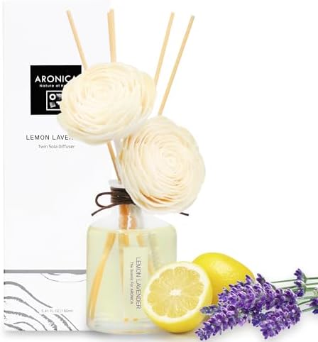 Aronica Twin Sola Diffuser with Lemon Lavender Fragrance