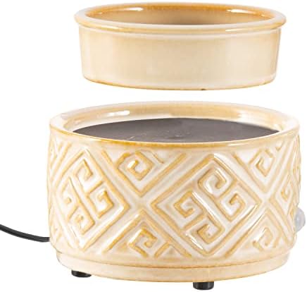 Ceramic Candle Warmer with Safety Timer 2-in-1 Electric