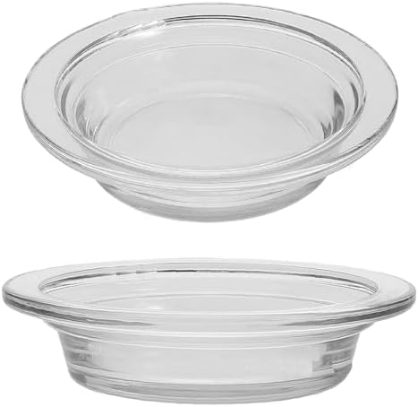 2PCS Glass Wax Melting Tray Aromatherapy Candle Heating Bowl for Diffusers