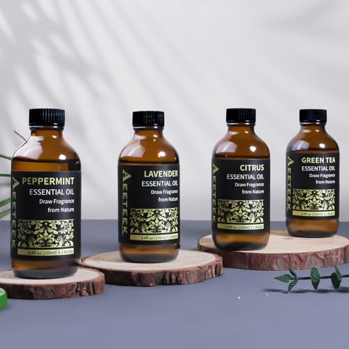 Aeeteek 100ml Peppermint Essential Oil Refill for Diffuser