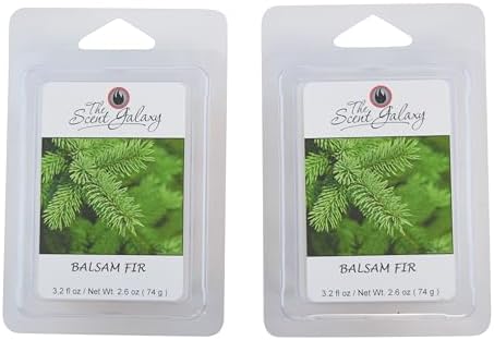 Balsam Fir Wax Melts - 2 Pack of 6 - Long Lasting Aroma