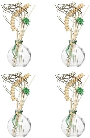 Hosley 4-Piece Glass Diffuser Set with Reeds