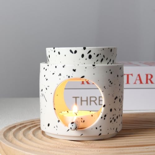 Ceramic Fragrance Lamp with Tea Light Holder Aroma Diffuser