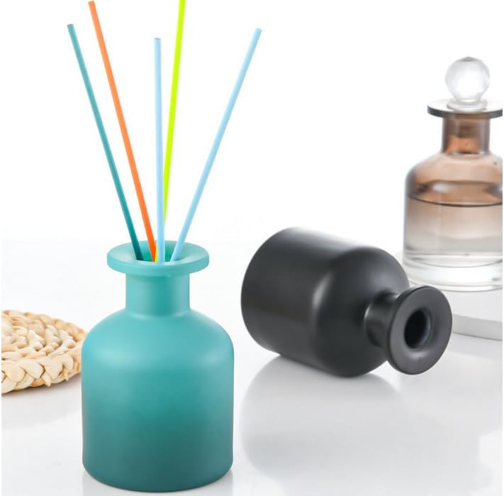 TOPWEL 150ml Glass Diffuser Jar Bottle - Blue Gradient