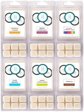 FAMA COLLECTIONS Scented Soy Wax Melts 6 Pack Set 36 Cubes Vol 1