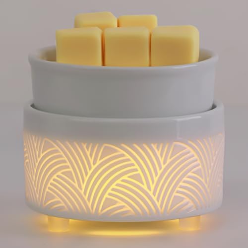 Geronland 3-in-1 Electric Wax Melt Warmer Ceramic