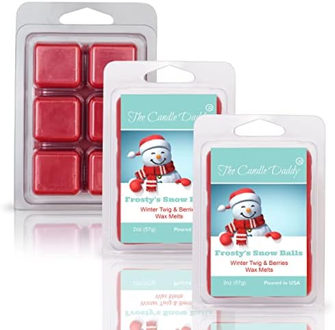 The Candle Daddy Frostys Snow Balls Wax Melt - Winter Twig Berries Scented
