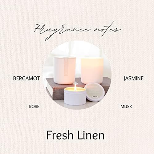 Hillhouse Naturals Fresh Linen Reed Diffuser Set