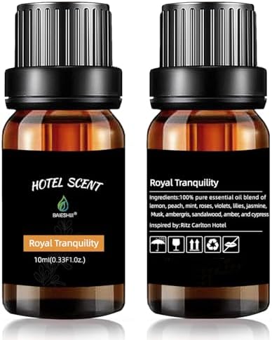 Hotel Inspired Aromatherapy Diffuser Oil with Lemon Jasmine Amber