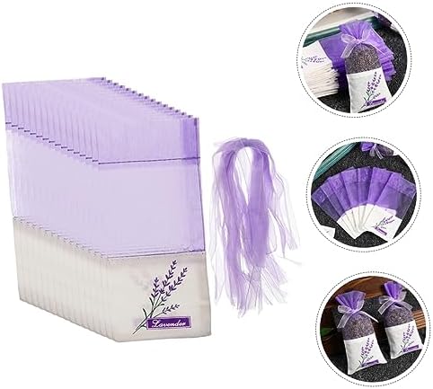 Alipis Lavender Sachet Bags 50pcs Set for Dried Lavender Storage