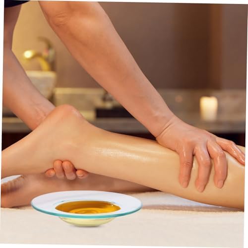 HOMSFOU 2 Pc Wax Heater Liner Oil Warmer Dish