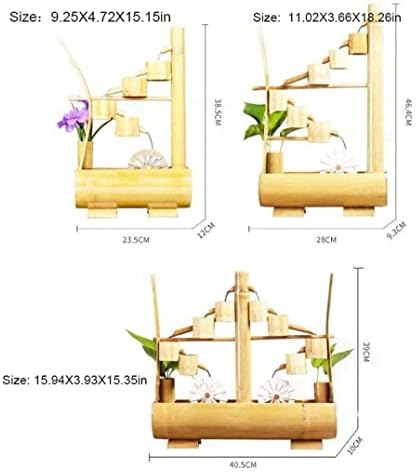 Bamboo Tabletop Fountain with Waterfall Design