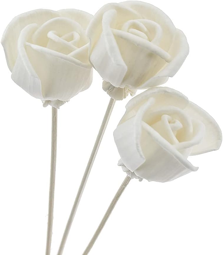 5 Pack Rattan Rose Diffuser Sticks for Home Fragrance