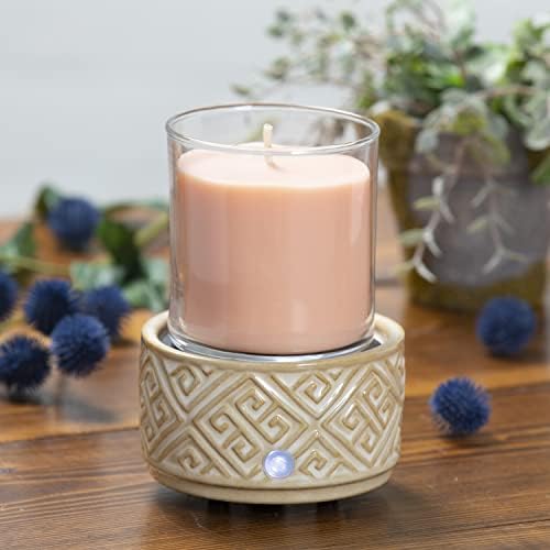 Ceramic Candle Warmer with Safety Timer 2-in-1 Electric