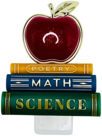 Red Apple On Books Adjustable Wallflowers Scent Control Nightlight Plug