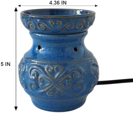 Hosley Blue Ceramic Electric Warmer 5 High