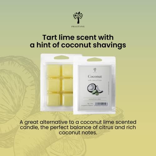 Pristine Scented Wax Melts Candles Set With Tea Light Warmer
