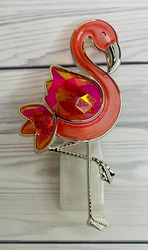 Faceted Pink Flamingo Wallflowers Scent Control Nightlight Plug