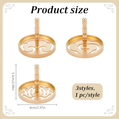 WEBEEDY 3 Styles Incense Press Molds Brass Kit
