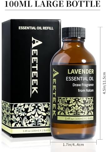 Aeeteek 100ml Peppermint Essential Oil Refill for Diffuser