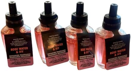 Bath Body Works Rose Water Ivy Wallflowers Refill 4-Pack