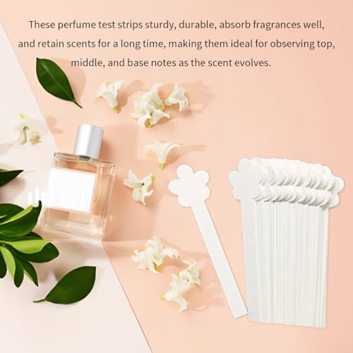 100 Pcs Perfume Test Strips White Fragrance Blotter Cards