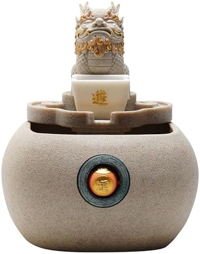 Yellow Indoor Waterfall Fountain with Sandstone Texture