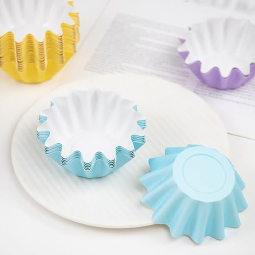 GSHLLO 100 Pcs Colored Wax Melt Cups