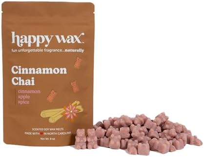 Happy Wax Cinnamon Chai Scented Bear Wax Melts - 8 oz