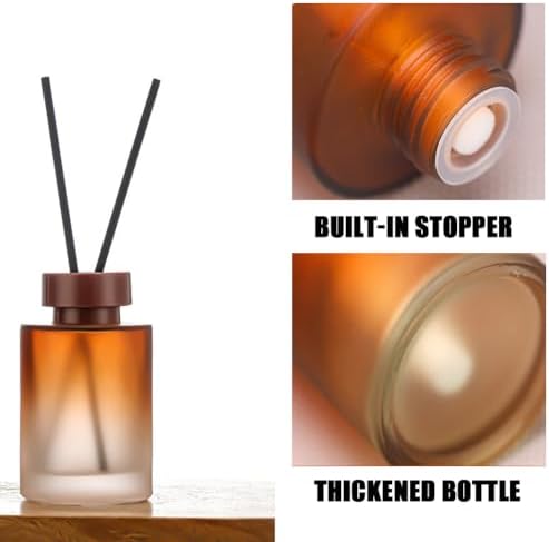 VASANA 120ML Empty Glass Diffuser Jar for Aromatherapy