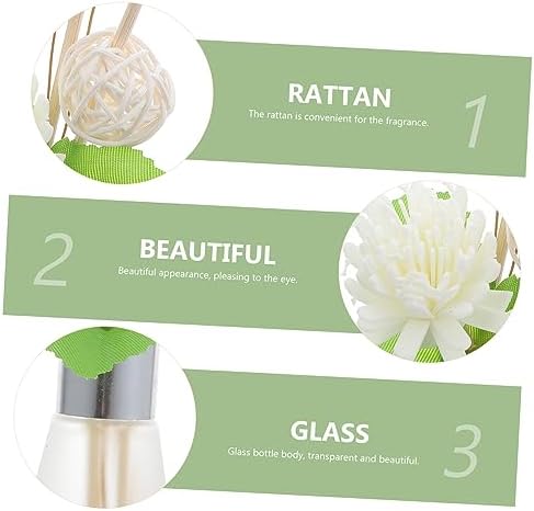 3pcs Dried Flower Glass Diffuser for Home Office Decor