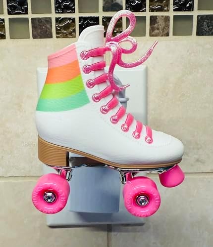 White Skate With Pink Wheels Adjustable Fragrance Plug