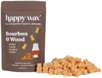 Happy Wax Bourbon Wood Scented Bear Wax Melts